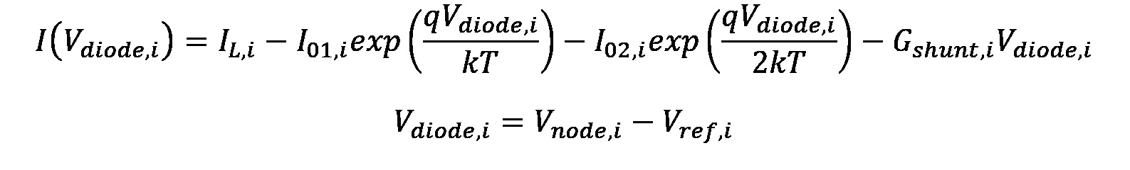 Equation: Solar Cell Equivalent Circuit